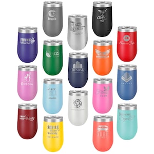 16 oz Wine Tumbler, Personalized Wine Tumbler, Custom Wine Tumbler, Engraved Wine Tumbler, Insulated Tumbler, Gifts for Her, 16 oz Tumbler