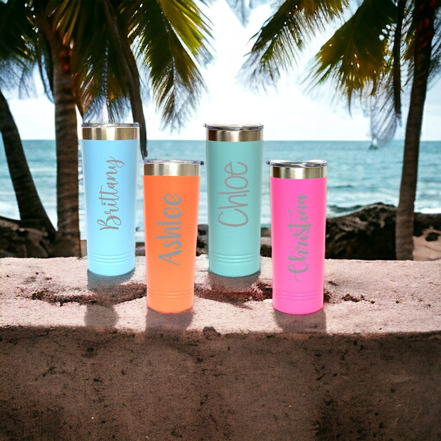 22 oz Skinny Tumbler, Personalized Tumblers, Custom Engraved Tumbler, Engraved Mug, Insulated Tumbler, Groomsmen Personalized Tumbler