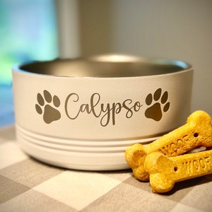 Custom Dog Bowl, Personalized Pet Bowl, Pet Gifts, Stainless Steel Pet bowl, Insulated Pet Food Bowl, Dog Bowls Personalized, Pet Gifts, Pet