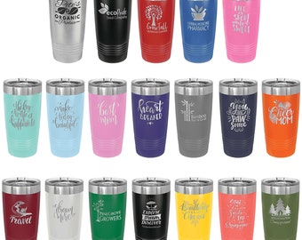 20 oz Slider Lid Personalized Tumbler, Custom Tumbler, Personalized Tumbler, Coffee Cup, Tumbler with slider lid, Custom Engraved Cup