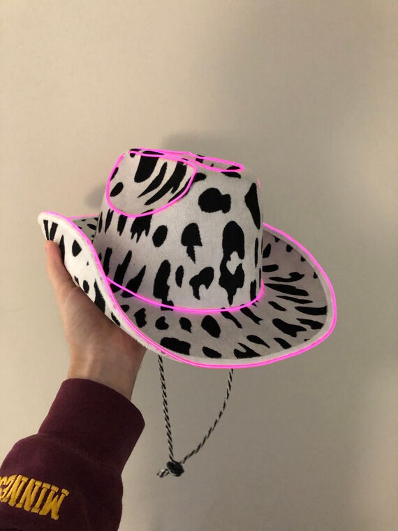 Cowboy Hat Cowgirl Hat W/ Neon Lights 