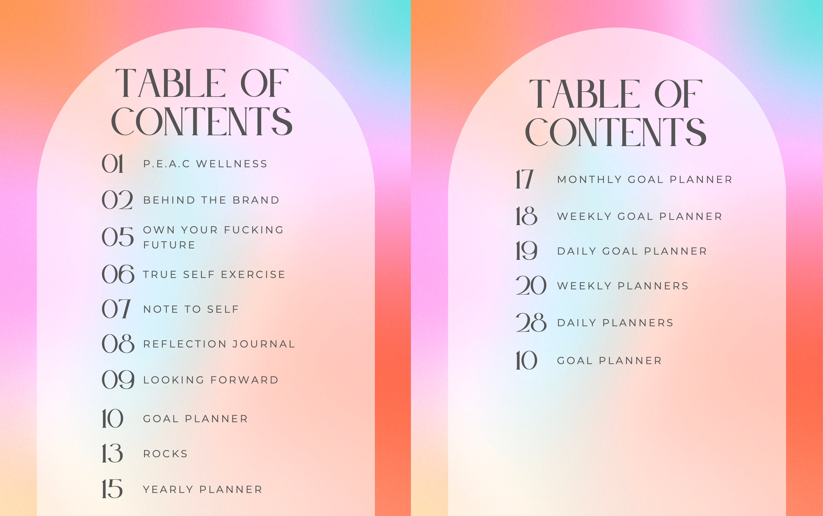 Ultimate Printable Goal Setting Planner | Business Planner | Yearly ...