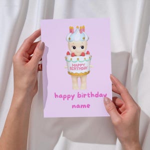Sonny Angel Birthday | Birthday Card | Cutesy | Greeting Card | Blank Card | Custom Birthday Card | Personalized Card | Personalised Bday