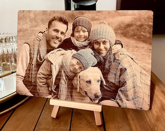 Photoengraving on wood