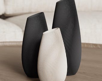 Vaso Twist senza tempo - File di stampa 3D STL/3MF | Vaso decorativo moderno per fiori secchi