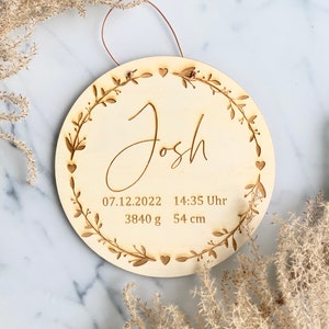 Houten geboorteteken 20 cm | geboorte | Cadeau voor geboorte | Babykamer | Kinderkamer | Vintage | Cadeau voor ouders | hout | decoratie