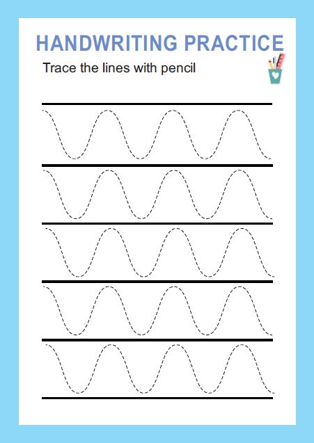17 Printable Handwriting Tracing Practice Worksheets. Preschool ...