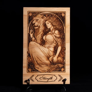 Strength Decorative Tarot Card