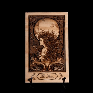 The Moon Decorative Tarot Card