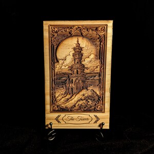 The Tower Decorative Tarot Card