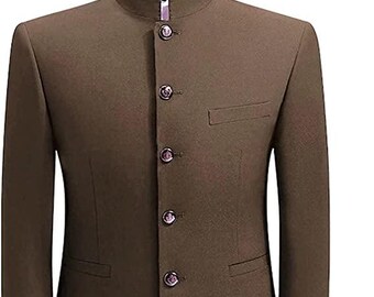 Indischer ethnischer Jodhpuri-Anzug für Männer, Designer Bandhgala-Anzug Mann, Premium-Anzug für Bräutigam, Jodhpuri-Anzug für Trauzeugen, Prinz-Kragen-Blazer