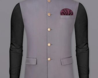 Indisk etnisk Nehru-jacka herr, Modi-jacka herr, handgjord Bundi-jacka herr, väst för män, festkläder Nehru-jacka för Diwali, bröllop