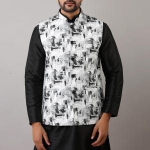 Indian Ethnic Nehru Jacket Kurta Pajama Set, Modi Jacket for Man, Handmade Bundi Jacket, Nehru Jacket for Diwali, Kurta Pajama for Diwali