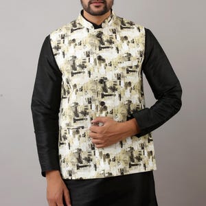 Indian Ethnic Nehru Jacket Kurta Pajama Set, Modi Jacket for Man, Handmade Bundi Jacket, Nehru Jacket for Diwali, Kurta Pajama for Diwali