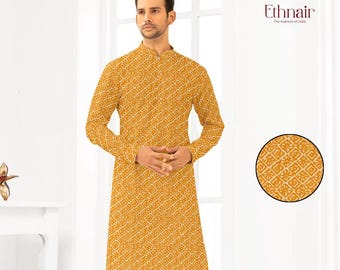 Strukturierte Pailletten Kurta Pyjama Set für Männer, Kurta Payjama für Diwali, Chikankari Kurta Hose für Männer, indische Hochzeit Kurta Pyjama Set