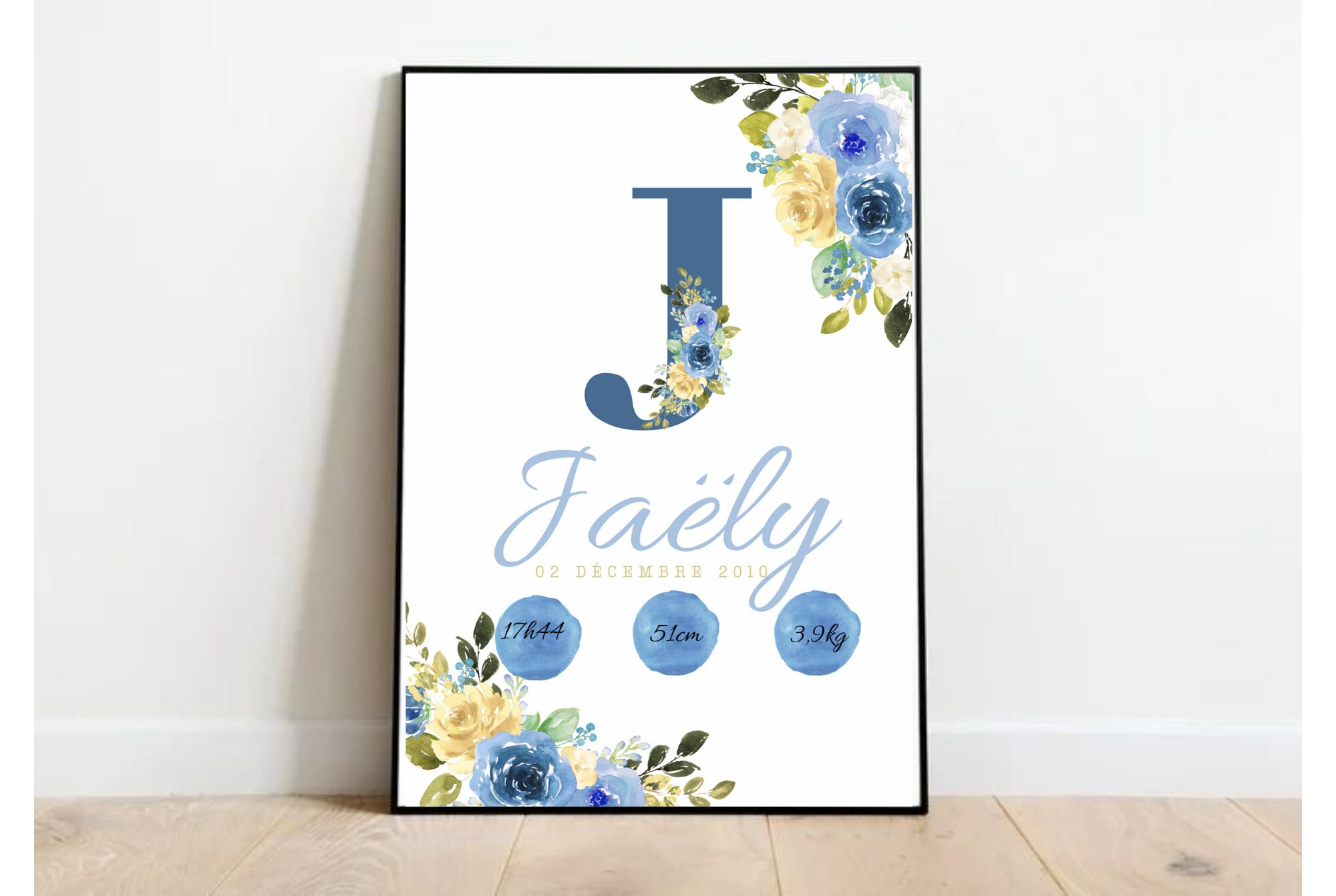 Affiche de Naissance Personnalisable