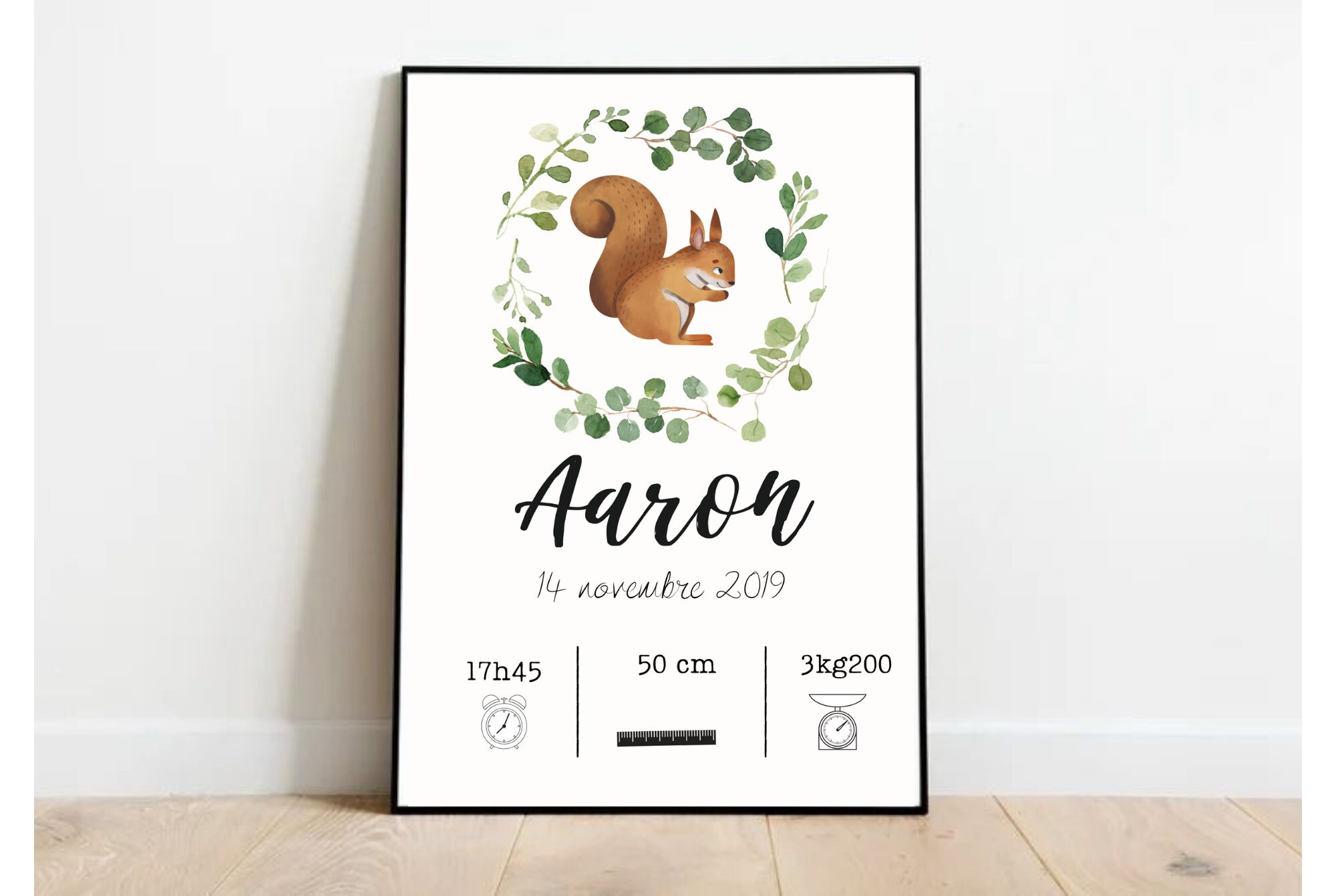 Affiche de Naissance Personnalisable
