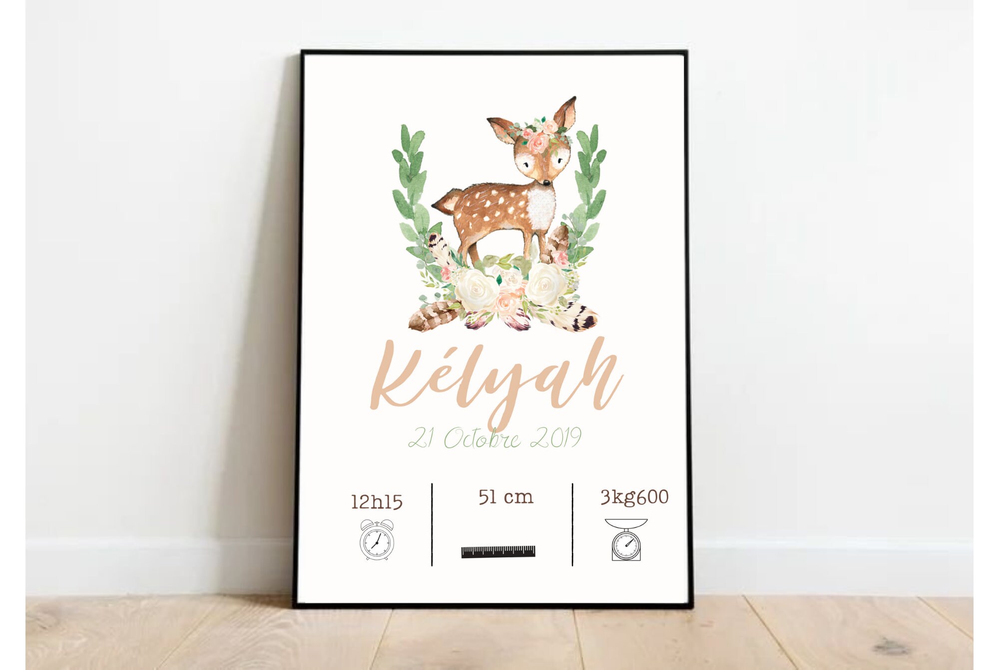 Affiche de Naissance Personnalisable