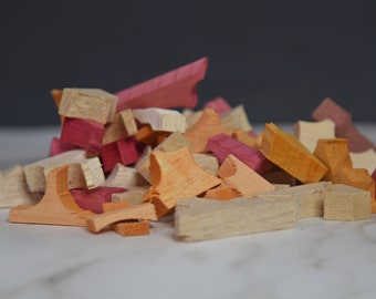 Fruit/Veggie Flavored Balsa Chews Bulk Random Lot for Rabbits and Small Animals