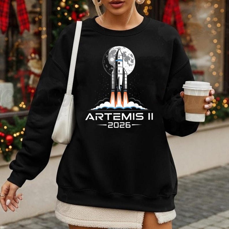 Retro Artemis II 2026 Rocket Launch Png, Future Moon Mission Png, Space ...