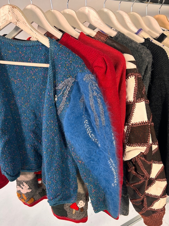10x Vintage Application Jumpers Mix Bulk Lot Retro Clothing Curated Original Vintage Wholesale Bundles to Resell Etsy