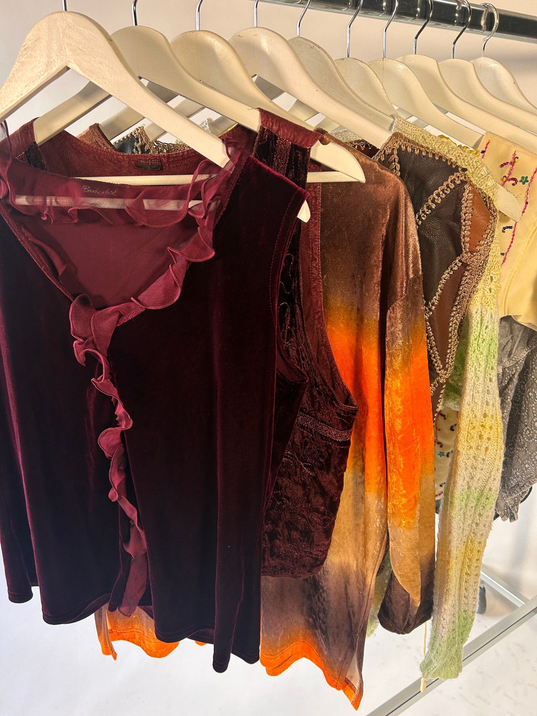 10x Vintage Tops Mix Bulk Lot Retro Clothing Curated Original Vintage