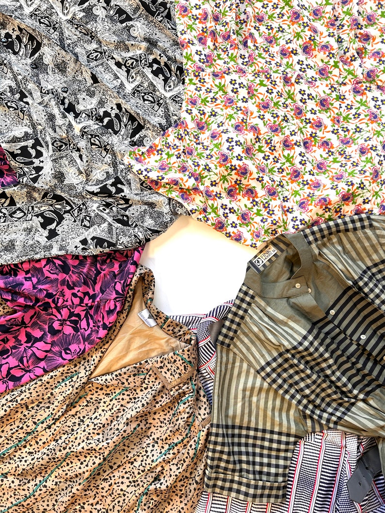 Mystery Vintage Box 10x 80's Dresses Random Sorting Bulk Lot Retro