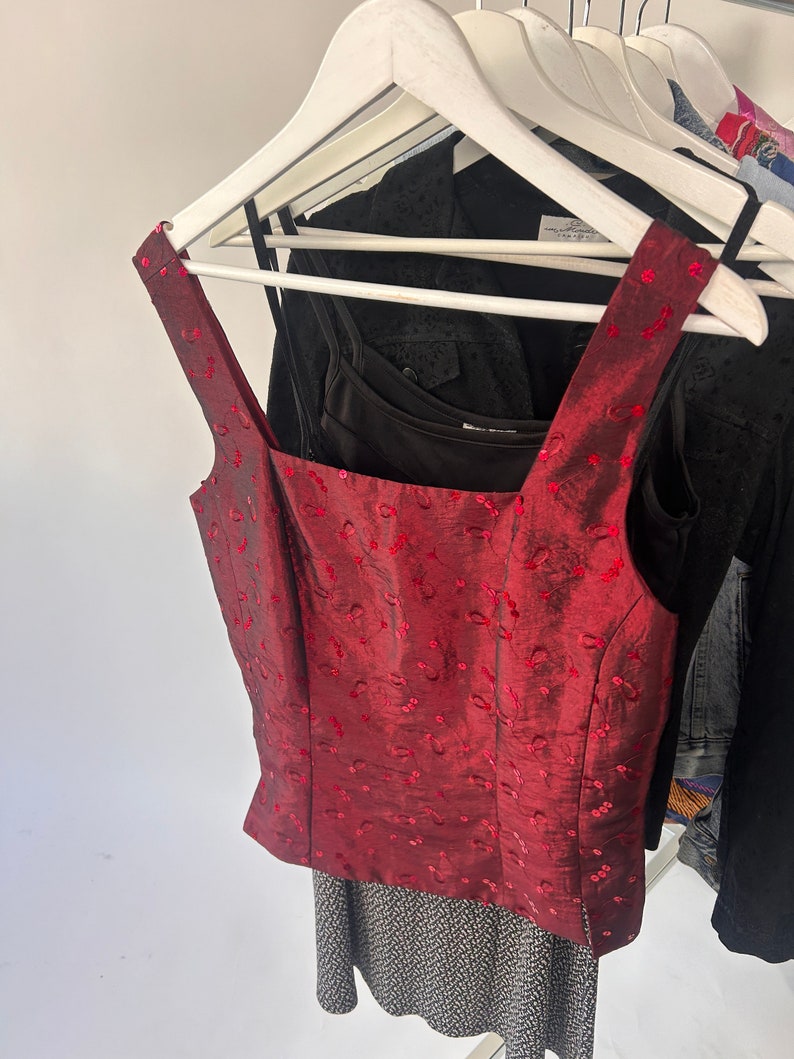 10x Vintage 80s & 90s Y2K Tops/dresses Mix Bulk Lot Retro Clothing