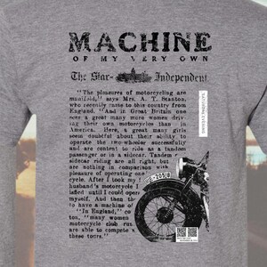 Biker Girl T-Shirt: Vintage Motorcycle Quote, Women&#39;s Fit