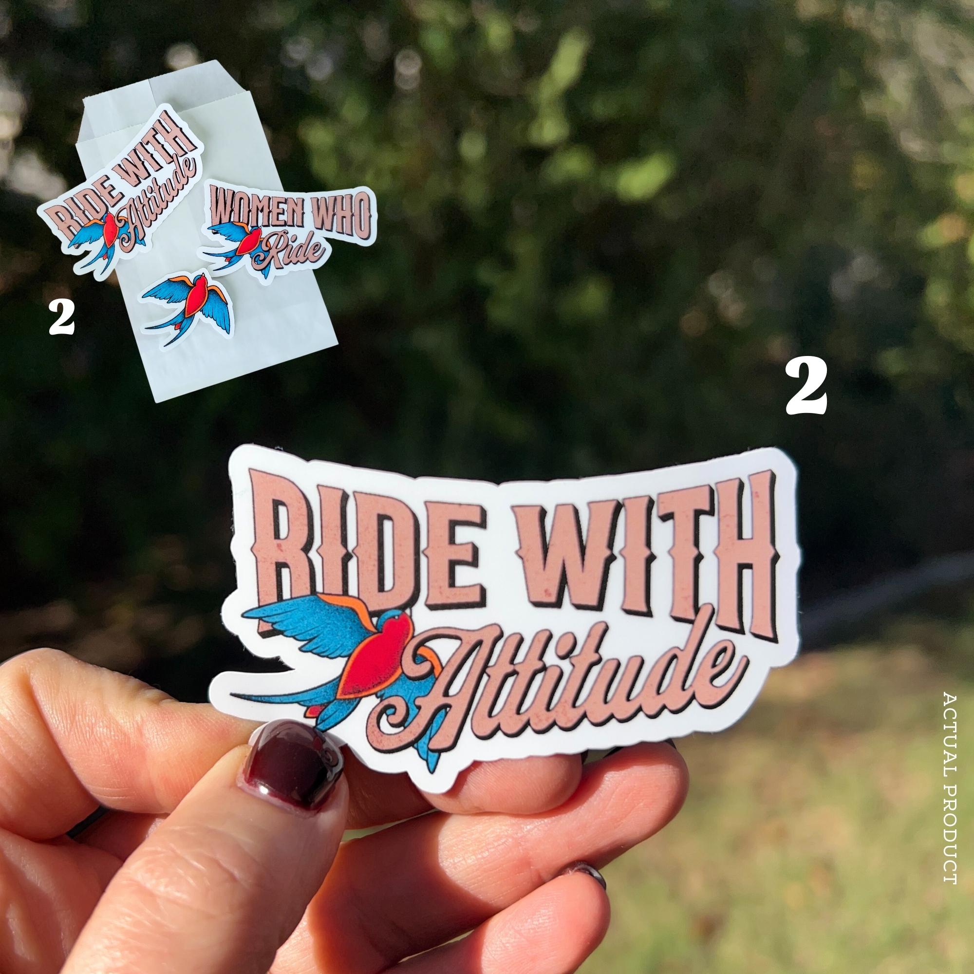 Women Who Ride Sticker Pack: Biker Chicks, Bird Tattoo Decals - Etsy