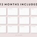 Blank Monthly Calendar PDF Printable, A4/A5/US Letter Sizes, Minimalist ...