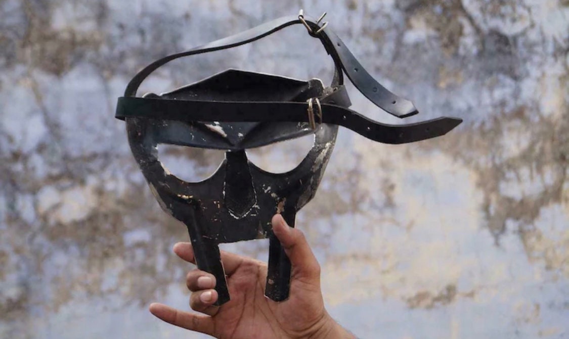 Special Order MF DOOM Mask Madvillain Mild Steel Face Armour Medieval Doom mask