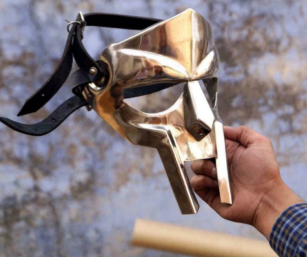MF DOOM Mask Madvillain Mild Steel Face Armour Medieval Doom mask Tribute to MF