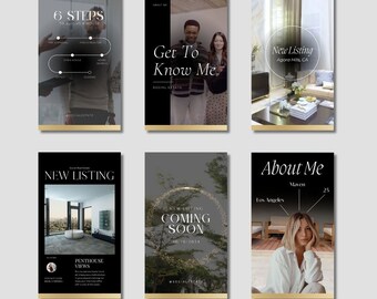 15 Real Estate Video Templates | Canva Templates for Reels, Shorts, Stories, TikTok | Luxury, Modern, Minimalistic, Easy-to-Use for Realtors