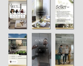 15 Real Estate Video Templates | Canva Templates for Reels, Shorts, Stories, TikTok | Luxury, Modern, Minimalistic, Easy-to-Use for Realtors