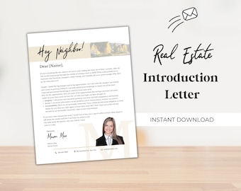 Agent Introduction Card Real Estate Introduction Postcard | Realtor Introduction Card | Real ...