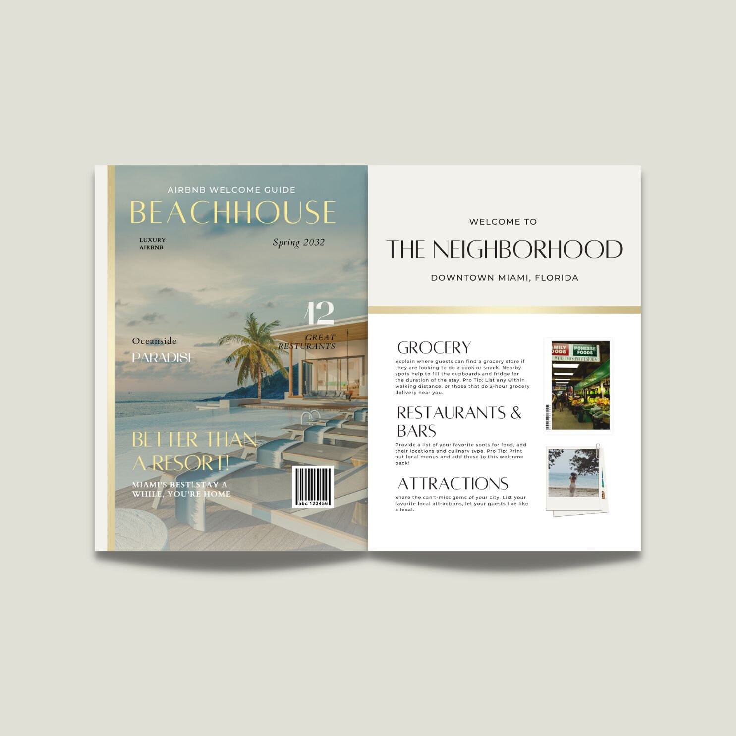 Airbnb Welcome Guest Book Template | Editable Airbnb Canva Template ...
