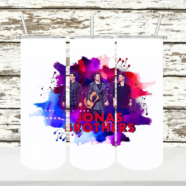 JONAS BROTHERS Tumbler Wrap - PNG Download - 20 0Z Tumbler