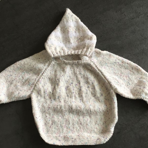 Sweat à capuche pour enfant de 18 à 24 mois, poncho, pull