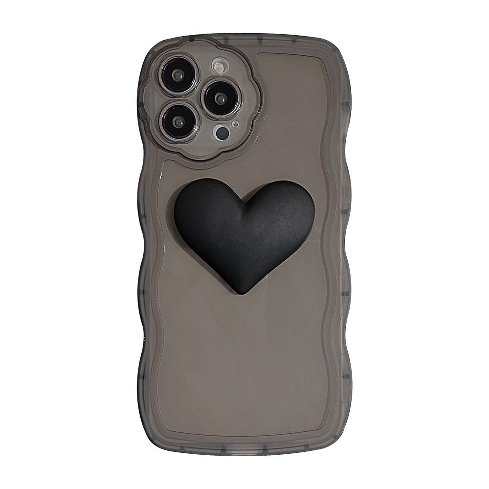 Simple Black Heart Case Iphone Case for Iphone 14/ 14pro/ Etsy