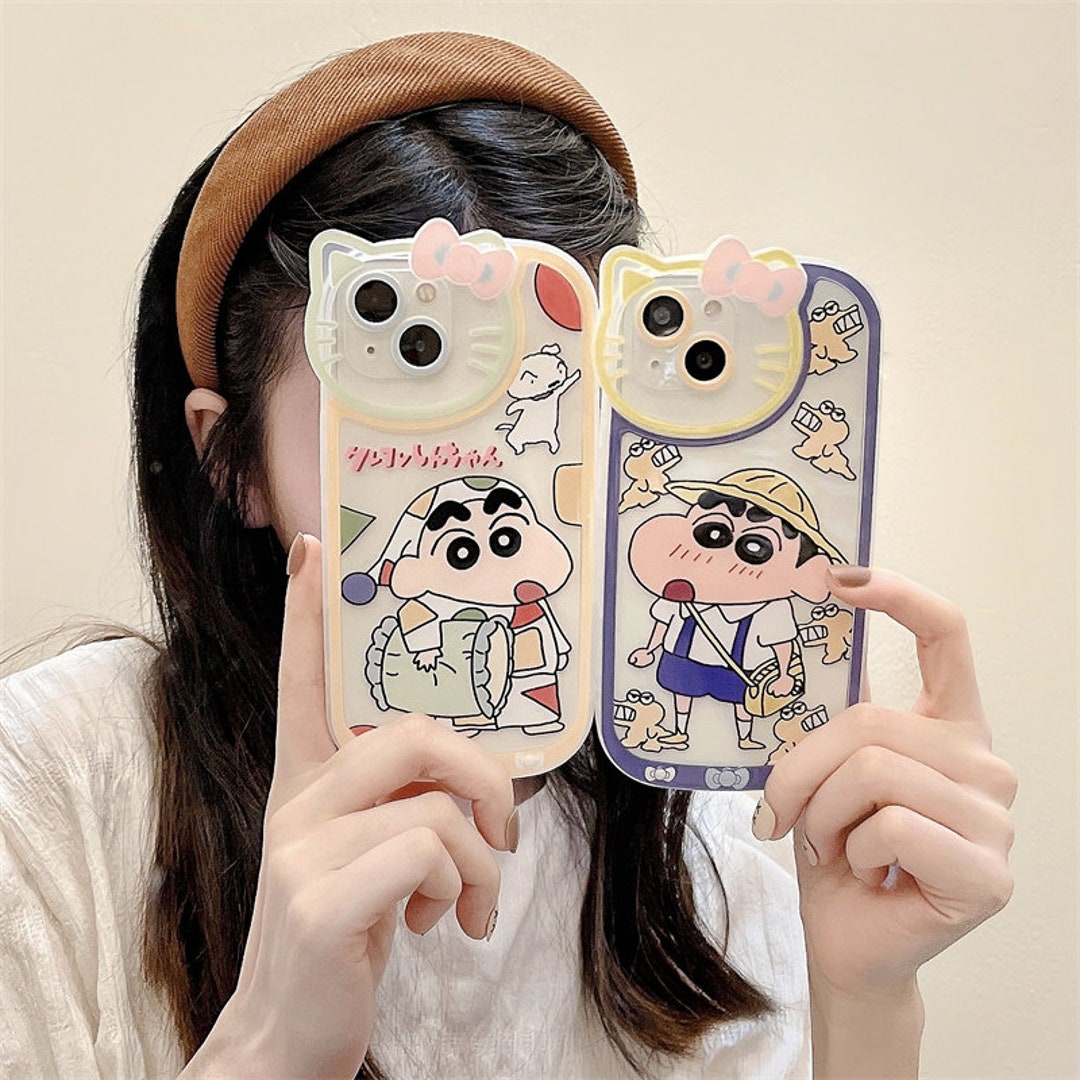 Kitty Camera Case Cute Crayon Shinchan Iphone Case for Iphone Etsy