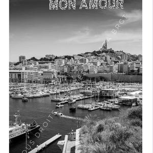 Marseille poster - customizable