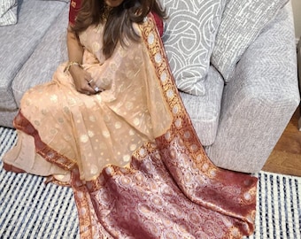 Banarasi chiffon saree
