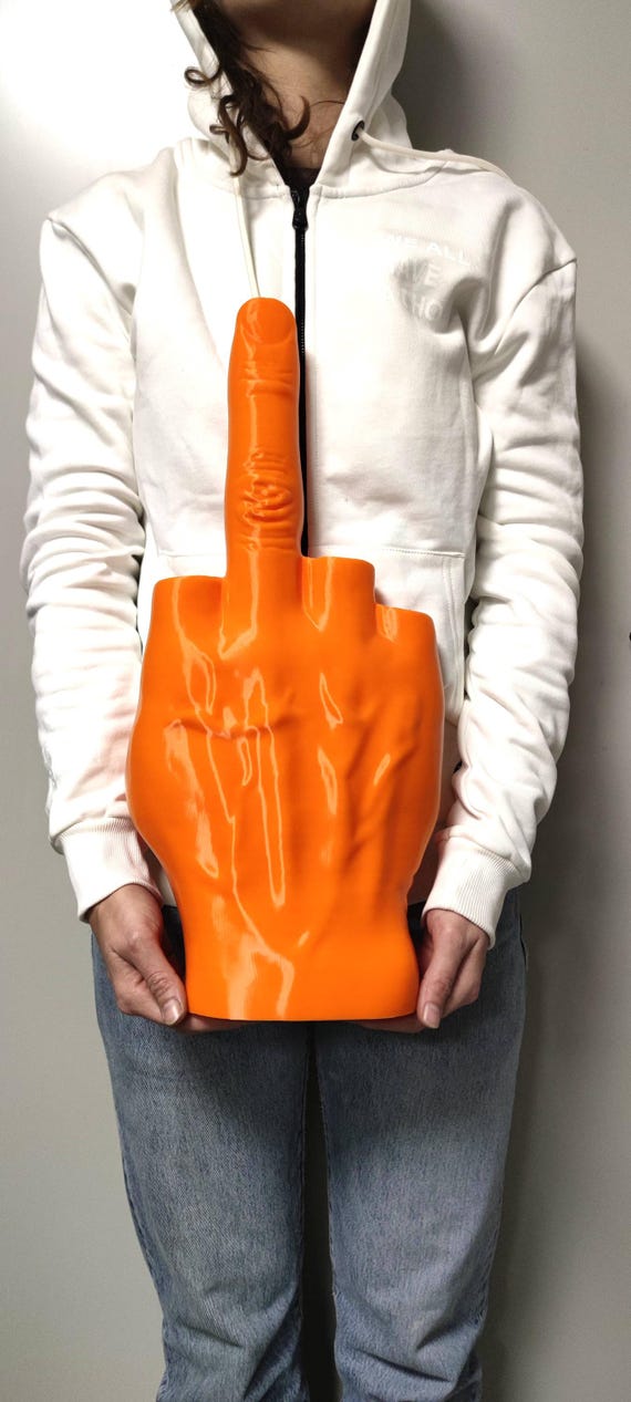 Middle Finger Sculpture, Fuck You off Sign, Middle Finger, MAXI
