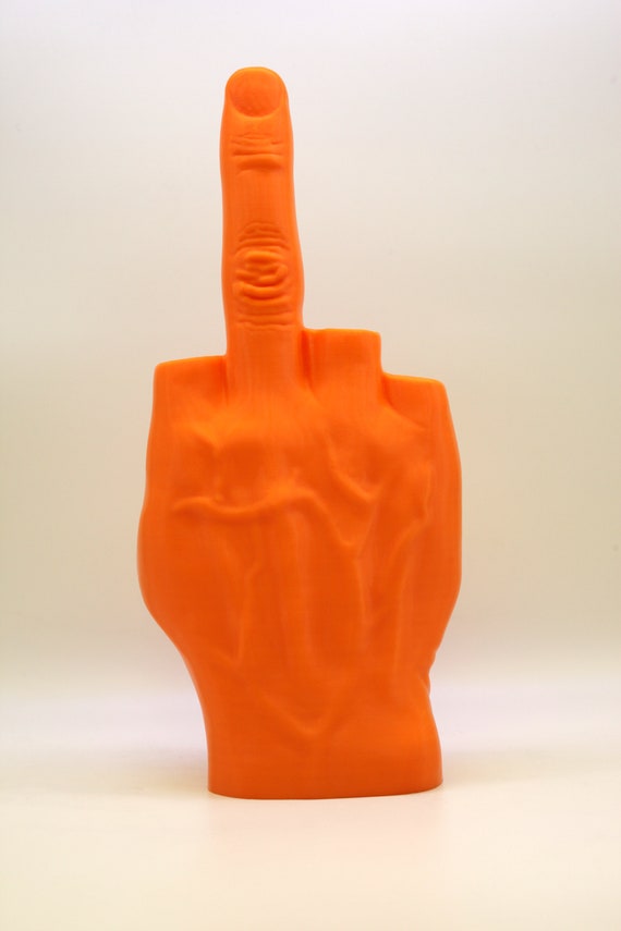 Middle Finger Sculpture, Fuck You off Sign, Middle Finger
