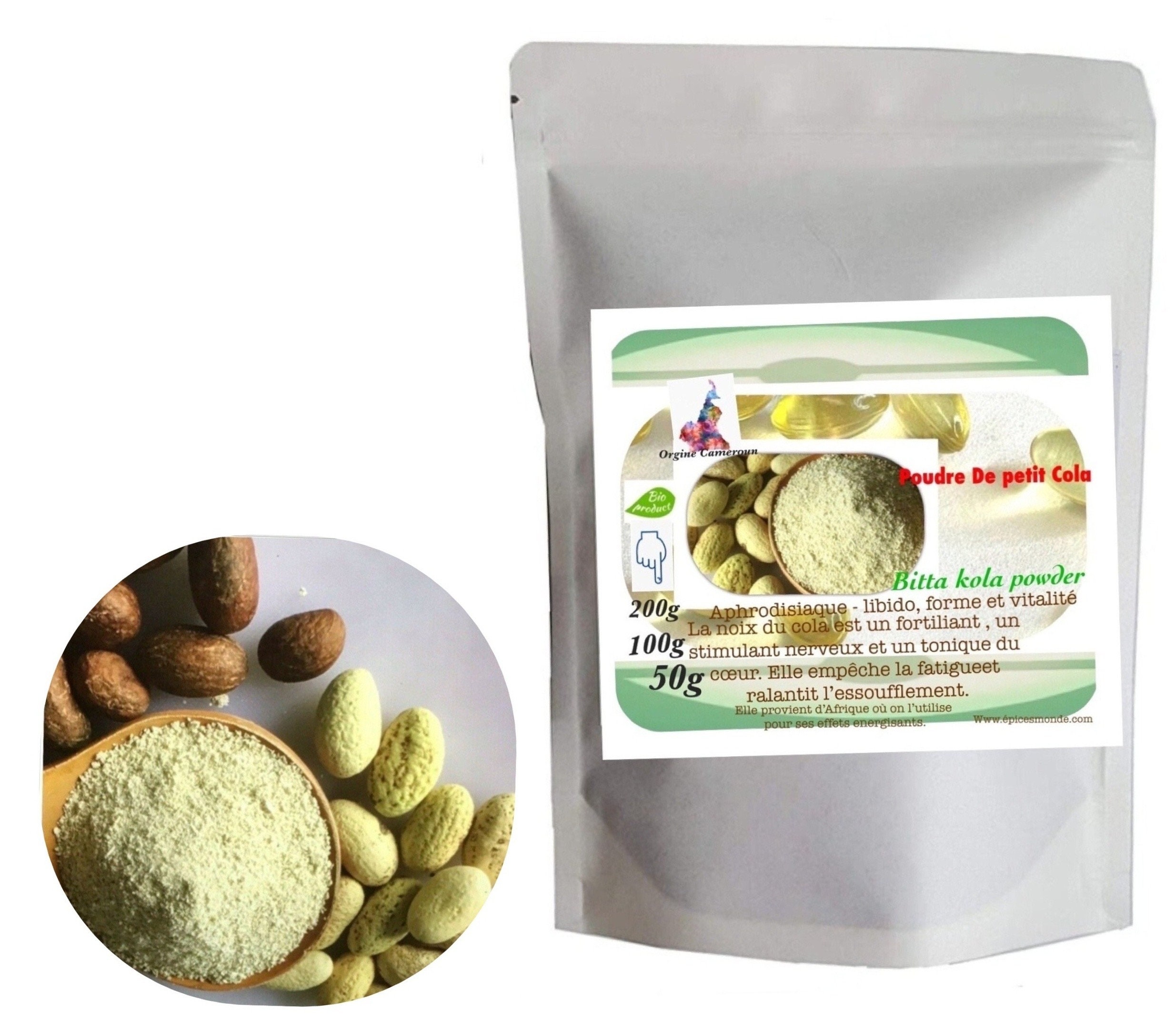 La Poudre de Noix Cola Aphrodisiaque Stimulant 100% Naturelles Livraison 24 Heures