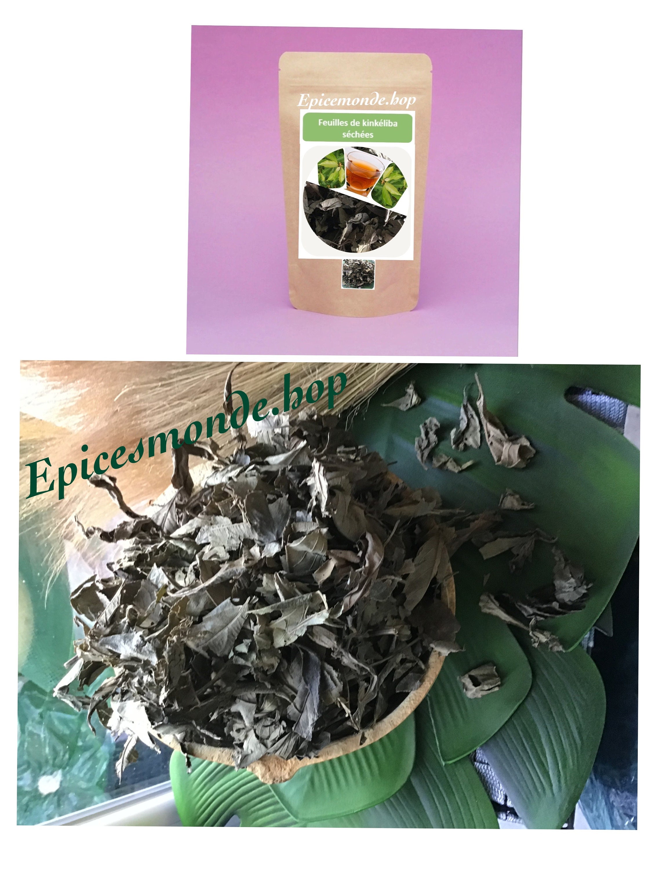 Les Feuilles Séchées de Kinkéliba 100% Biologique Pour Tisane Infusion