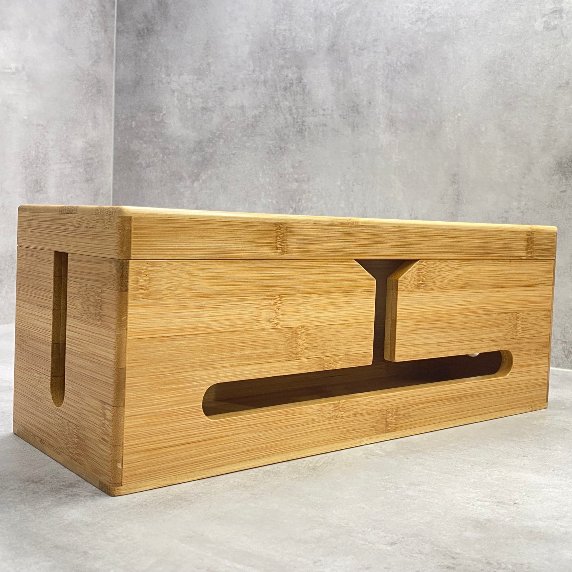 MaDaNg Lot De 2 Boîtes De Rangement En Bois Pour Câbles - 37 X 14 X 14