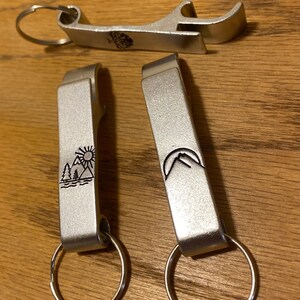 Keychain Bottle Opener - Aluminum Bottle Opener - Outdoor Bottle Opener image 2