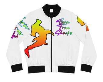 shark mouth bomber jacket